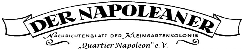 Titelkopf der Vereinszeitschrift "der Napoleaner"